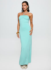 A Vision Hardware Detail Maxi Dress Blue