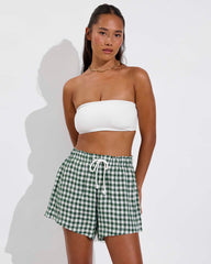 Getaway Short 5" - Gingham: Tropics / Coconut
