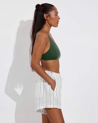 Getaway Short 5" - Sandbar Stripe: Coconut / Tropics