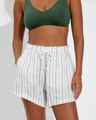 Getaway Short 5" - Sandbar Stripe: Coconut / Tropics