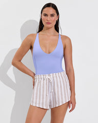 Getaway Short 2.5" - Beach Stripe: Beach / Coconut
