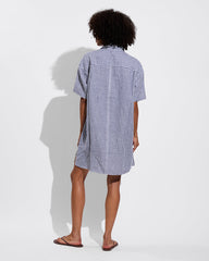 Getaway Mini Dress - Gingham: Varsity / Coconut