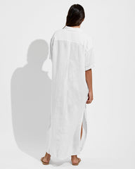 Getaway Shirt Dress - Coconut