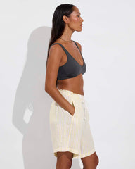 Getaway Short 9" - Bungalow Stripe: Melt / Coconut