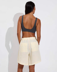 Getaway Short 9" - Bungalow Stripe: Melt / Coconut