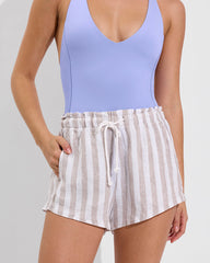 Getaway Short 2.5" - Beach Stripe: Beach / Coconut